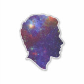 Galaxy Silhouette Sticker (Voorkant)
