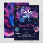 Galaxy Slumber Party Zwart Kaart (Voorkant / Achterkant)