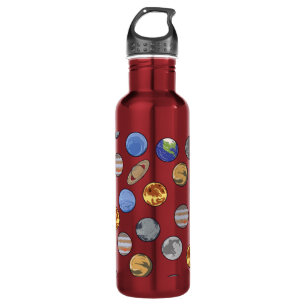 Galaxy Solar System Planets, Earth, Pluto, Uranus Waterfles