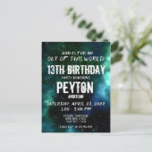 Galaxy sort de ce monde Invitation d'anniversaire (Debout devant)