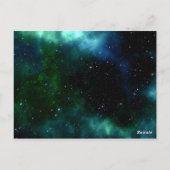 Galaxy sort de ce monde Invitation d'anniversaire (Dos)