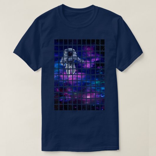 Galaxy Space Astronaut Design T-Shirt (Design devant)