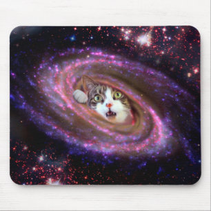 Galaxy Space Cats LOL Mousepad (horizontaal) Muismat