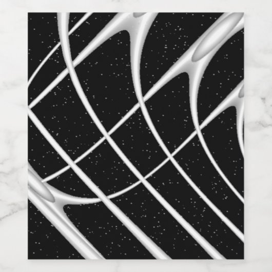 Galaxy Space Design Wijn Etiket (Enkel label)