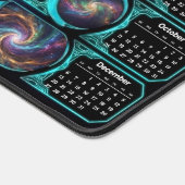 Galaxy Space Fractal Art Desk Pad - 2026 Calendar (Coin)