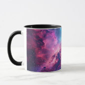 Galaxy space glitter nevel paarse roze universum mok (Links)