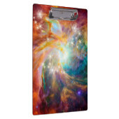 Galaxy Space Nebula Blue Gold Lavender Roze Klembord (Rechts)