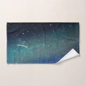 Galaxy Space Nebula Night Sky Groen op maat Bad Handdoek (Handdoek)