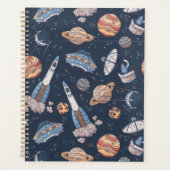 Galaxy Space ship Sky Moon Universe Planner (Voorkant)