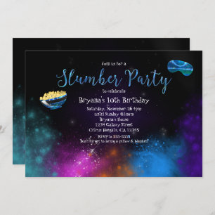 Galaxy Space Stwood Party Anniversaire Invitations