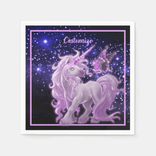 Galaxy Sparkle roze Unicorn Servet