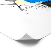 Galaxy splat schilderij poster (Hoek)