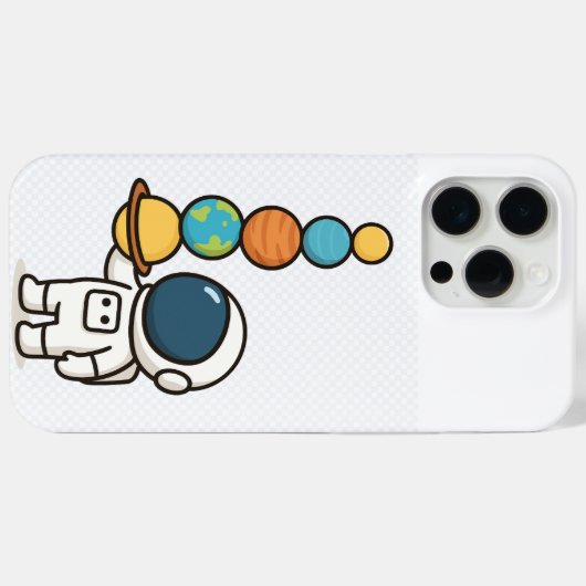 Galaxy Stack – Schattigee Astronaut Telefoonhoes Case-Mate iPhone Case (Achterkant (horizontaal))