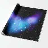Galaxy Starlight Space Clouds Cadeaupapier (Uitgerold)
