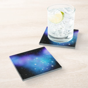 Galaxy Starlight Space Clouds Glazen Onderzetter