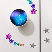 Galaxy Starlight Space Clouds Keramische Knop