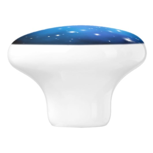 Galaxy Starlight Space Clouds Keramische Knop (Zijkant)