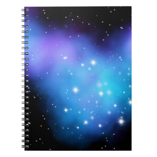 Galaxy Starlight Space Clouds Notitieboek (Voorkant)