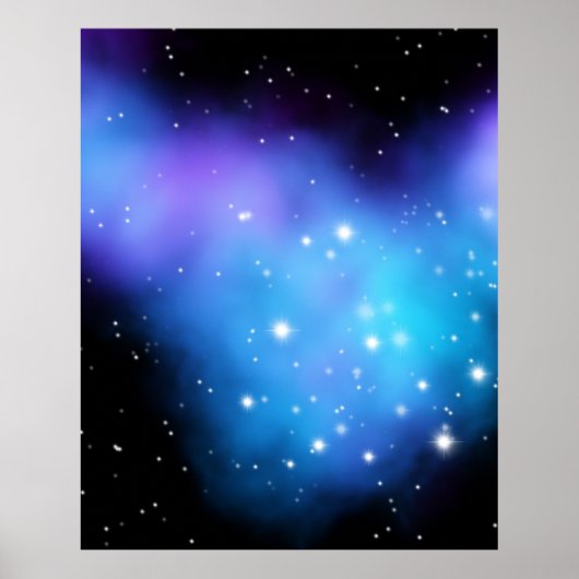 Galaxy Starlight Space Clouds Poster (Voorkant)