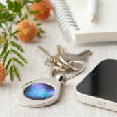 Galaxy Starlight Space Clouds Sleutelhanger (Zijkant)