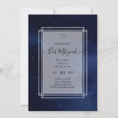 Galaxy Starry BAT MITZVAH de nuit Agate Invitation (Devant)