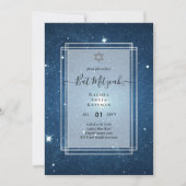 Galaxy Starry BAT MITZVAH de nuit Agate Invitation (Devant)