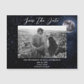 Galaxy Starry Night Stars Sky Mariage Moon Magnet (Devant)