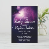 Galaxy Stars Celestial Buitenspace Baby shower Kaart (Staand voorkant)