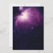 Galaxy Stars Celestial Buitenspace Baby shower Kaart (Achterkant)