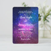 Galaxy Stars Invitation Mariage Anniversaire (Debout devant)