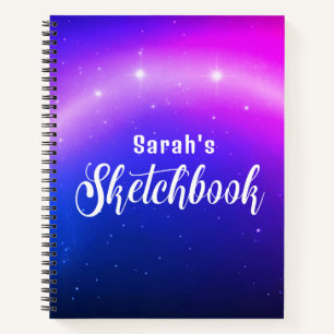 Galaxy Stars naam Sketchbook Notitieboek