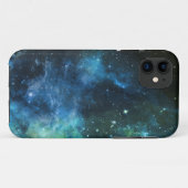 Galaxy Stars Nebula iPhone Blue Green 5/5S Hoesje (Achterkant (horizontaal))