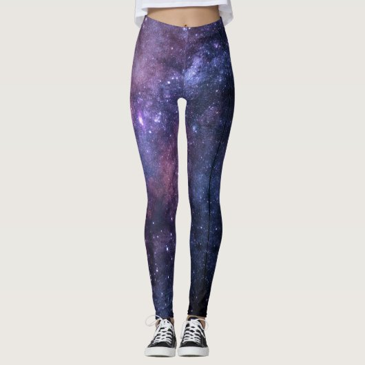Galaxy Stars Night Sky Leggings (Voorkant)