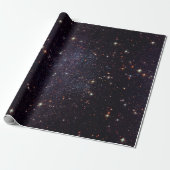 Galaxy Stars Space Geek Cadeaupapier (Uitgerold)