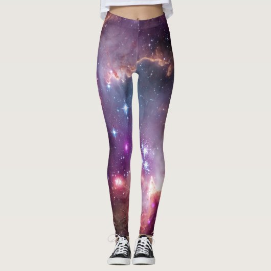 Galaxy sterren nebula space hipster-foto leggings (Voorkant)