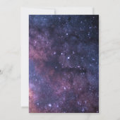 Galaxy Sterrennacht Buitenspatie Universum Weddens Kaart (Achterkant)