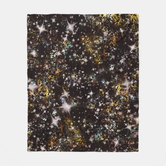 Galaxy Sterrennacht Fleece Deken (Voorkant)