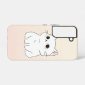 Galaxy Stylish Cat Art Samsung S22 Protective Coque (Verso Horizontal)