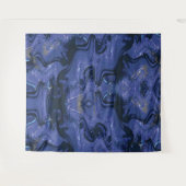 Galaxy Swirl Blue Glitter Abstract kosmisch patroo Wandkleed (Voorkant (horizontaal))