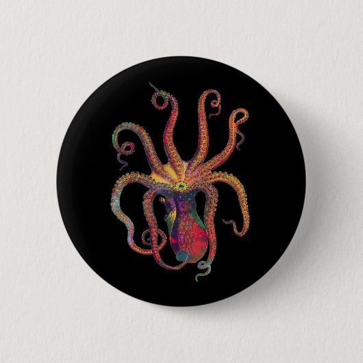 Galaxy Tentacles Ronde Button 5,7 Cm (Voorkant)