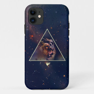 Galaxy Triangle Lion Head - Trendium Authentic iPhone 11 Hoesje