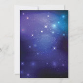 Galaxy Twinkle Twinkle Star Baby shower Kaart (Achterkant)