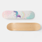 Galaxy Unicorn, regenboog, sterren Skateboard (Horizontaal)