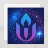 Galaxy Unitarian Universal chalice Kaart (Voorkant / Achterkant)