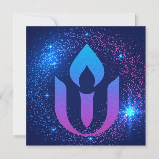 Galaxy Unitarian Universal chalice Kaart (Voorkant)