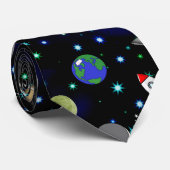 Galaxy Universe - Planten, sterren, komets, rakett Stropdas (Opgerold)