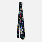 Galaxy Universe - Planten, sterren, komets, rakett Stropdas (Achterkant)