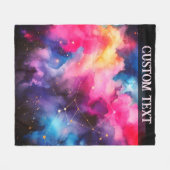 Galaxy Veil Fleece Deken (Voorkant (Horizontaal))