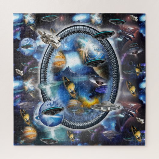 Galaxy Visiteurs dans l'espace Jigsaw Puzzle (Vertical)
