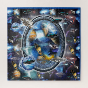 Galaxy Visitors in Space Legpuzzel